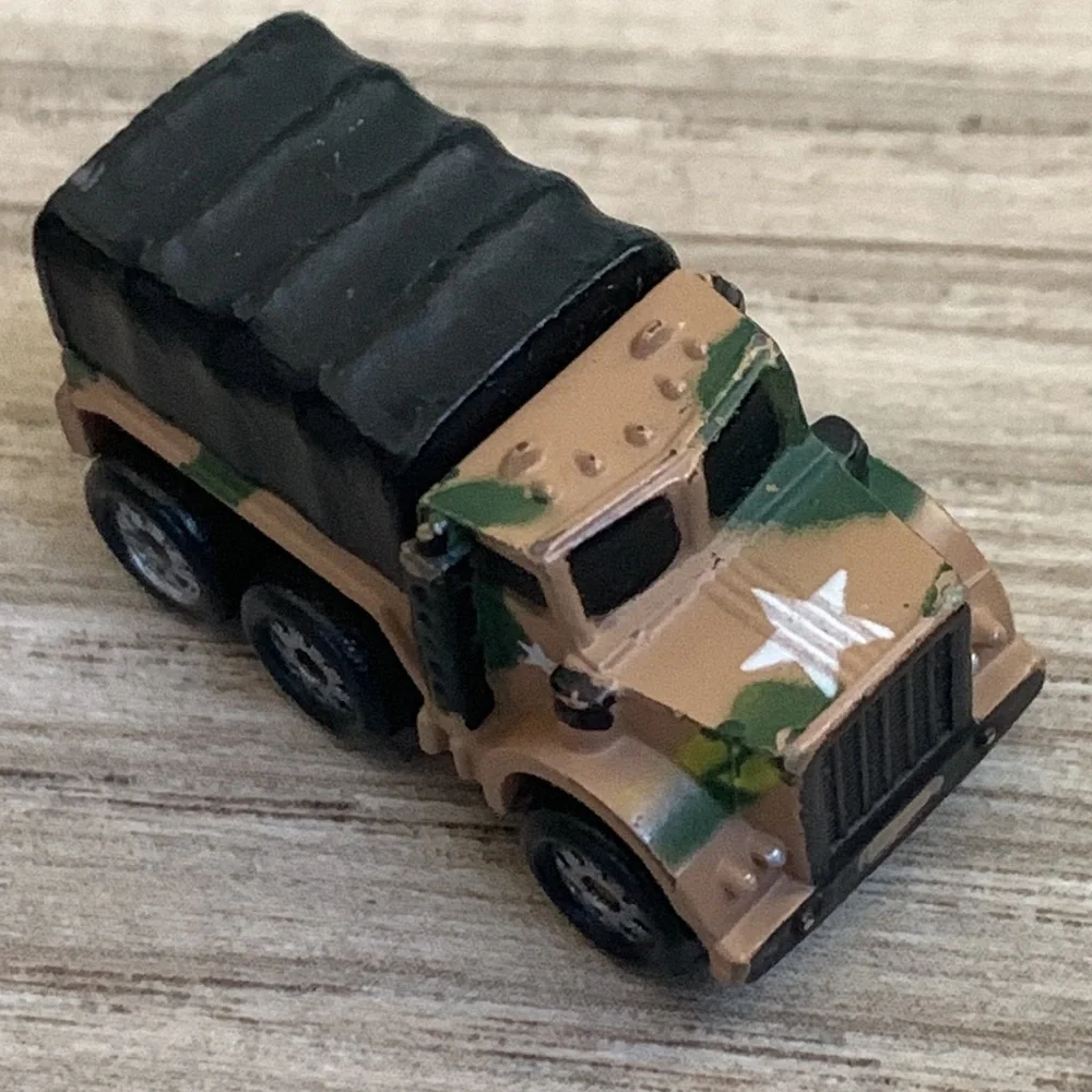 1987 Galoob Micro Machines Truck Military Army Micromachines Camouflaged Vintage